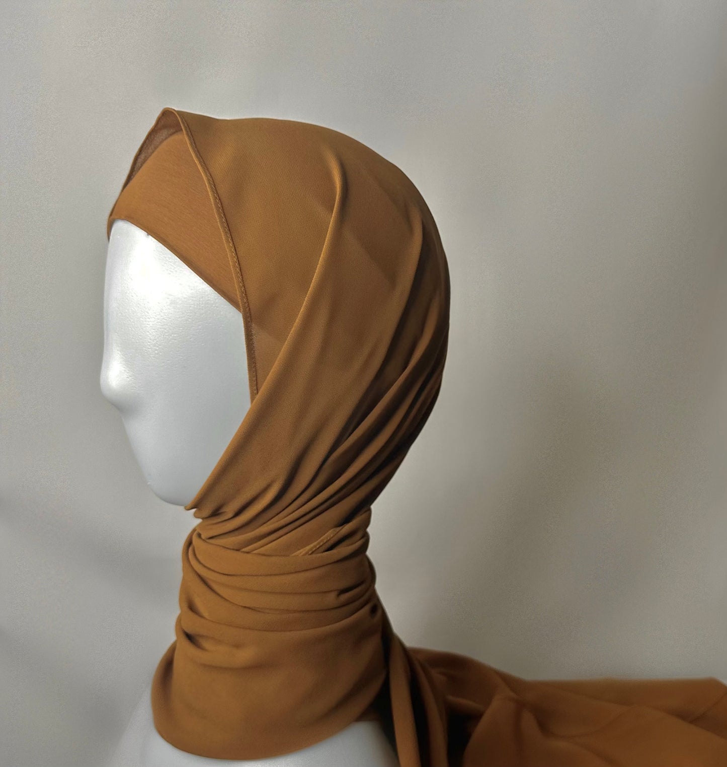 Bronze chiffon Hijab set