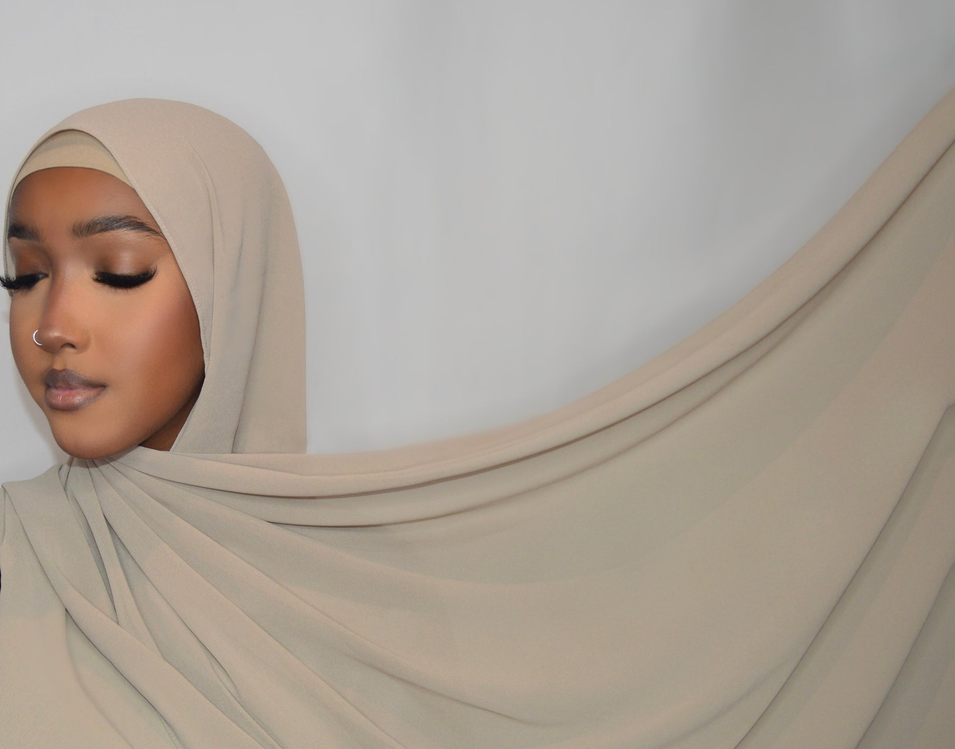 Sand Chiffon Hijab & NON SLIP undercap set – SaharaArray